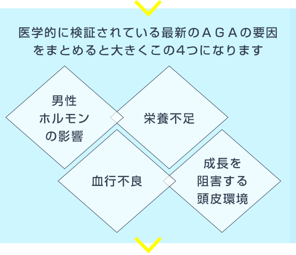 医学的に検証されている最新のＡＧＡの要因 をまとめると大きくこの4つになります